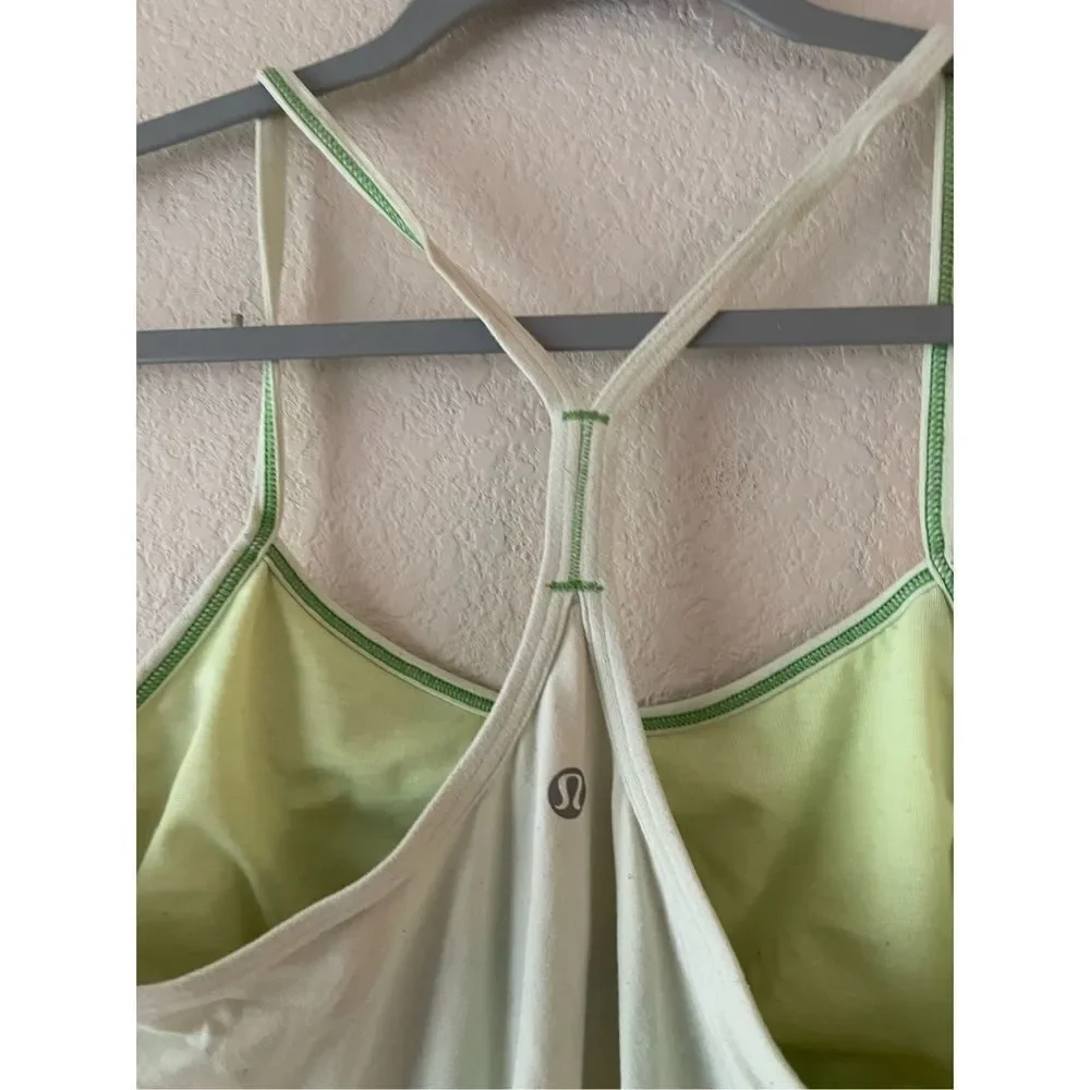 Lululemon green‎ workout tank size 10